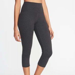 Carbon High-Waisted Balance Crop Leggings